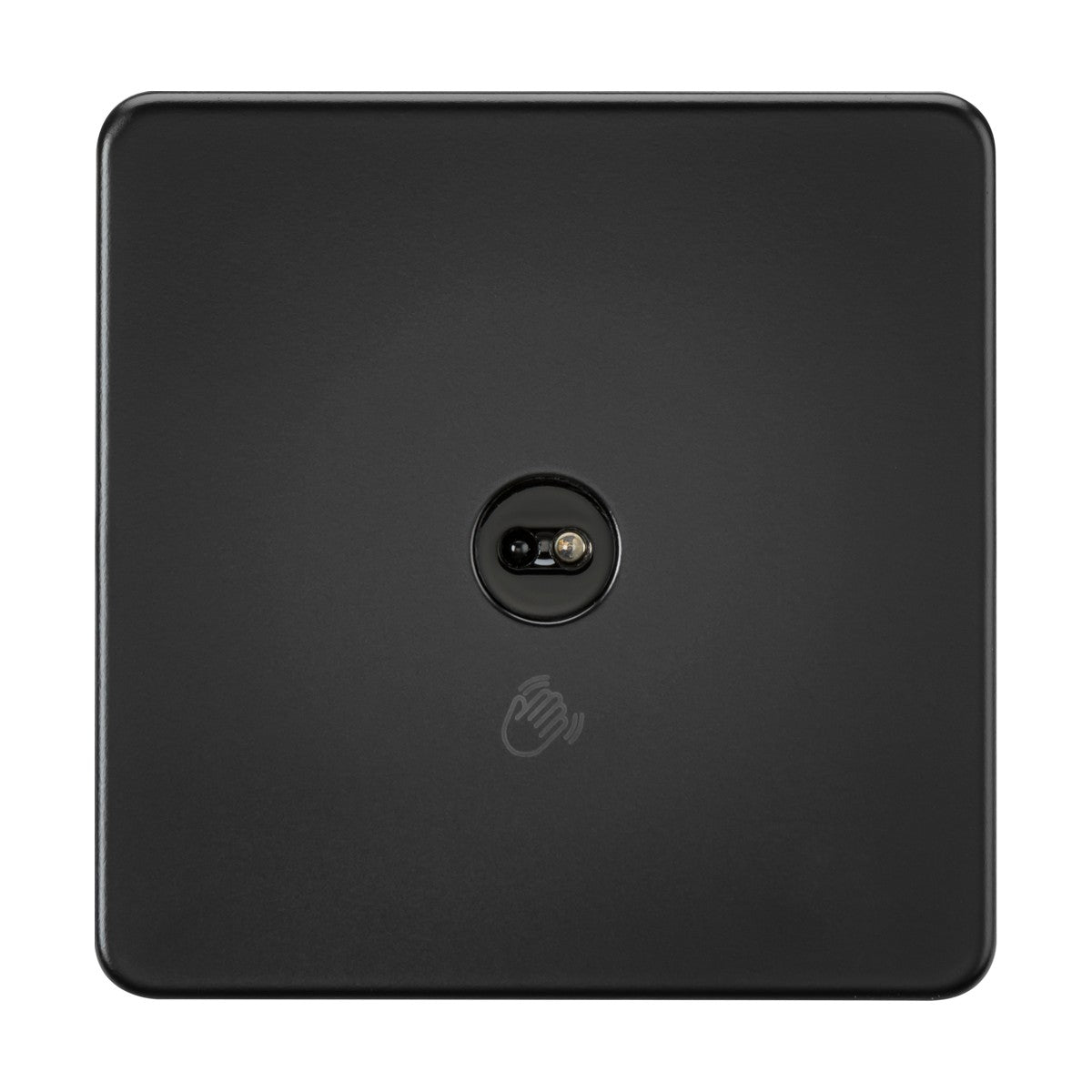 230V 1G 1-way Touchless Switch - Matt Black