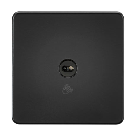230V 1G 1-way Touchless Switch - Matt Black