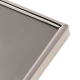 Oblong Silverplated Metal Photo Frame 3.5 x 2.5in - Silver