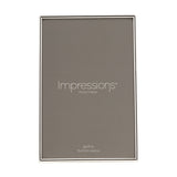 Thin Oblong Silverplated Metal Photo Frame 9 x 6in - Silver