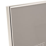Thin Oblong Silverplated Metal Photo Frame 9 x 6in - Silver