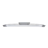 Brencombe 2-Light Medium Linear Ceiling Light in polished chrome with curved white diffuser tubes on a slim rectangular mount.