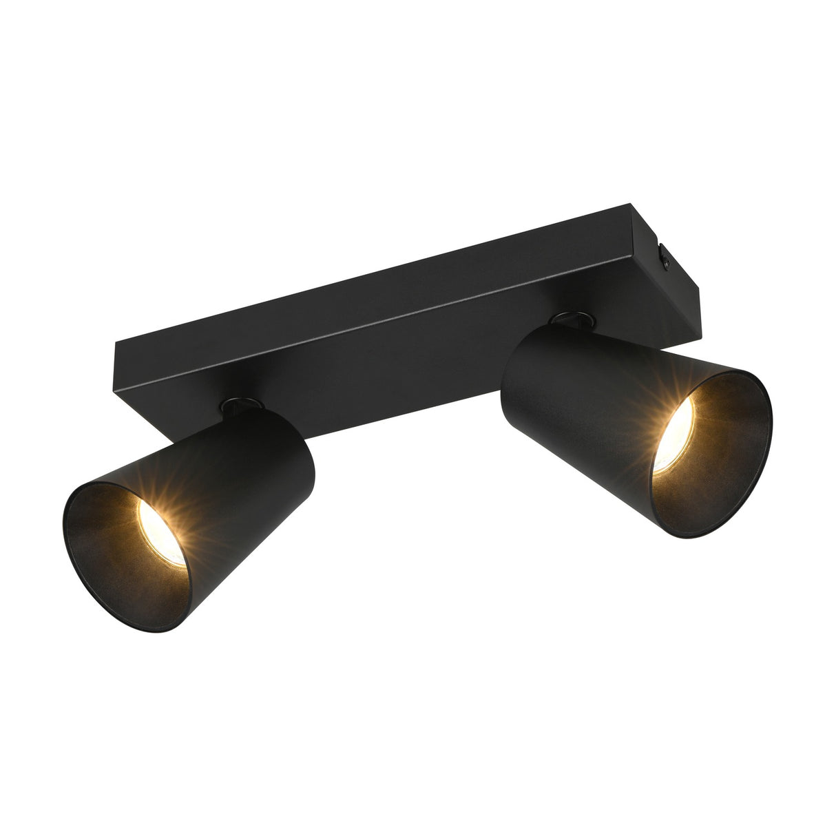 Sharp 2 Light Spotlight – Black & Gold