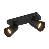 Sharp 2 Light Spotlight – Black & Gold