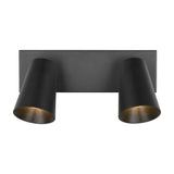 Sharp 2 Light Spotlight – Black & Gold