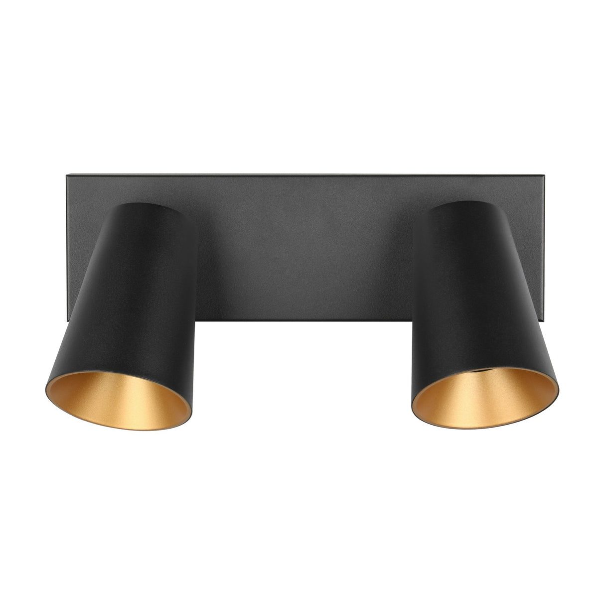 Sharp 2 Light Spotlight – Black & Gold