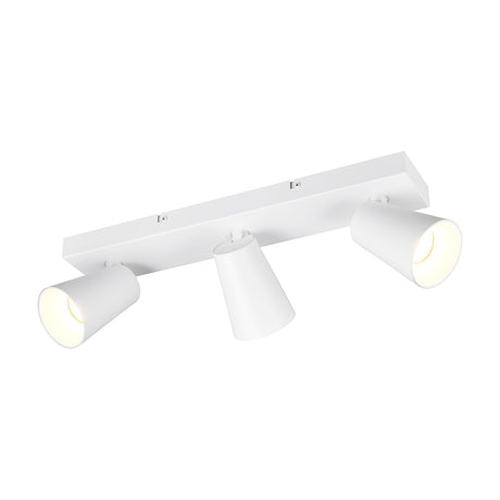 Sharp 3 Light Spotlight – Matt White