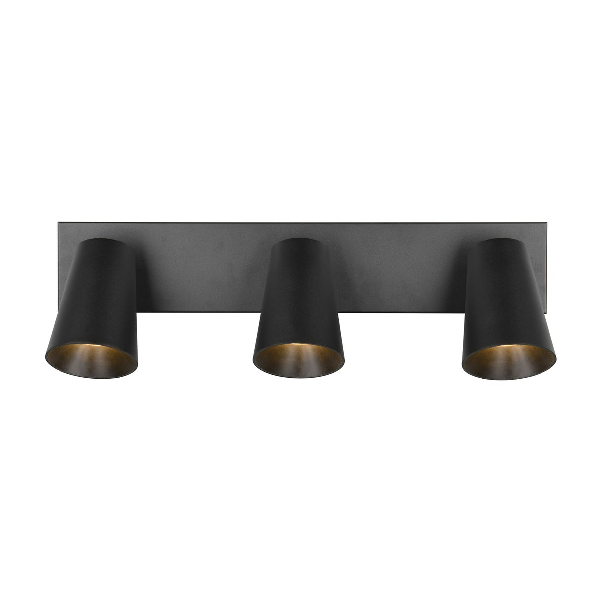 Sharp 3 Light Spotlight – Black & Gold