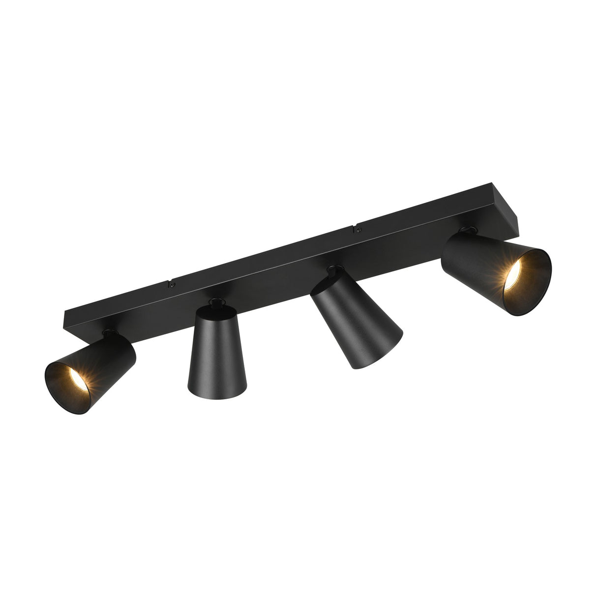 Sharp 4 Light Spotlight – Black & Gold