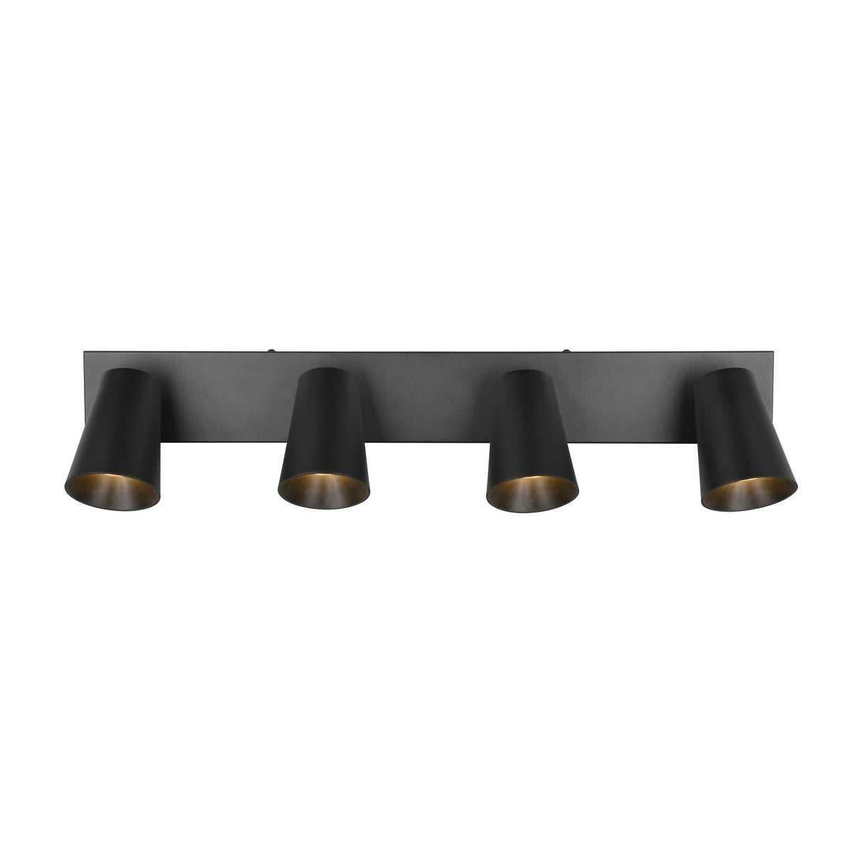 Sharp 4 Light Spotlight – Black & Gold