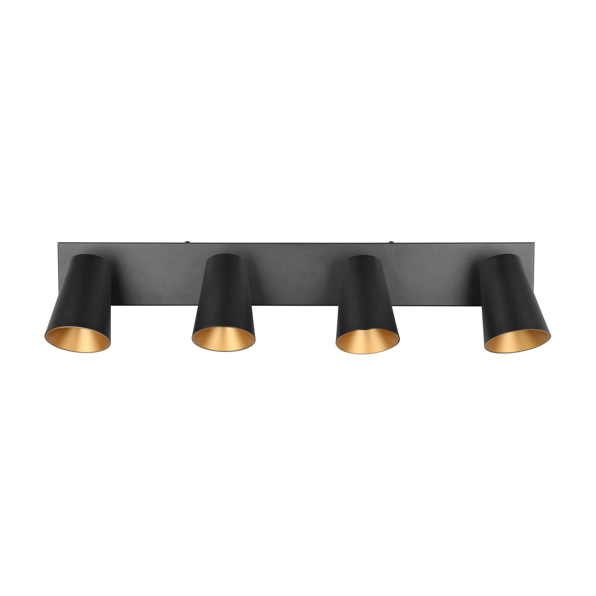Sharp 4 Light Spotlight – Black & Gold