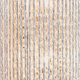 Close-up of Endon Isadora 2 Light Wall Light in chrome, showing twisted polished chrome rods and K9 clear crystals illuminated with a warm glow.