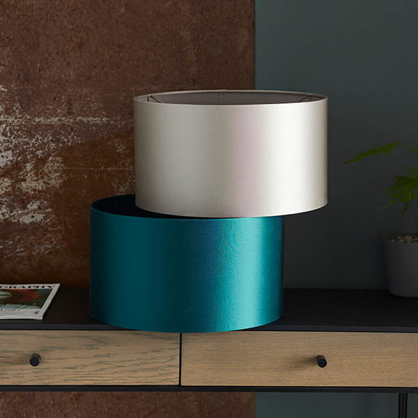 38cm Drum Lamp Shade - Teal