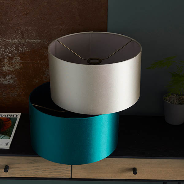 38cm Drum Lamp Shade - Teal