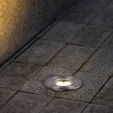 Belaja 11cm LED Ground Light – Satin Nickel