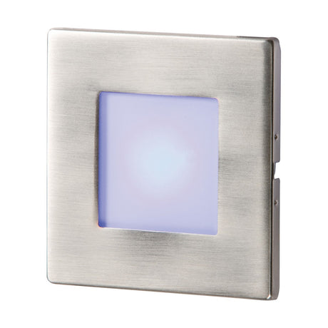 Stainless Steel Recessed LED Wall Light Single Blue