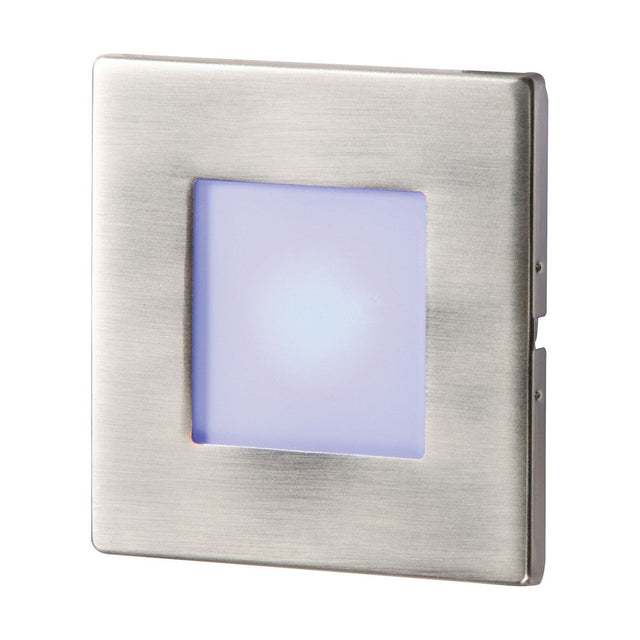 Stainless Steel Recessed LED Wall Light Single Blue