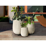 Terras Set 3 Fiberclay Planters - Beige