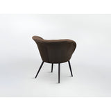 Ozome Velvet Accent Chair -  Brown
