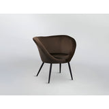 Ozome Velvet Accent Chair -  Brown