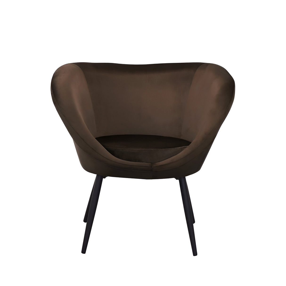 Ozome Velvet Accent Chair -  Brown