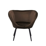 Ozome Velvet Accent Chair -  Brown