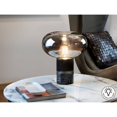 Fungi Marble Table Lamp - Black