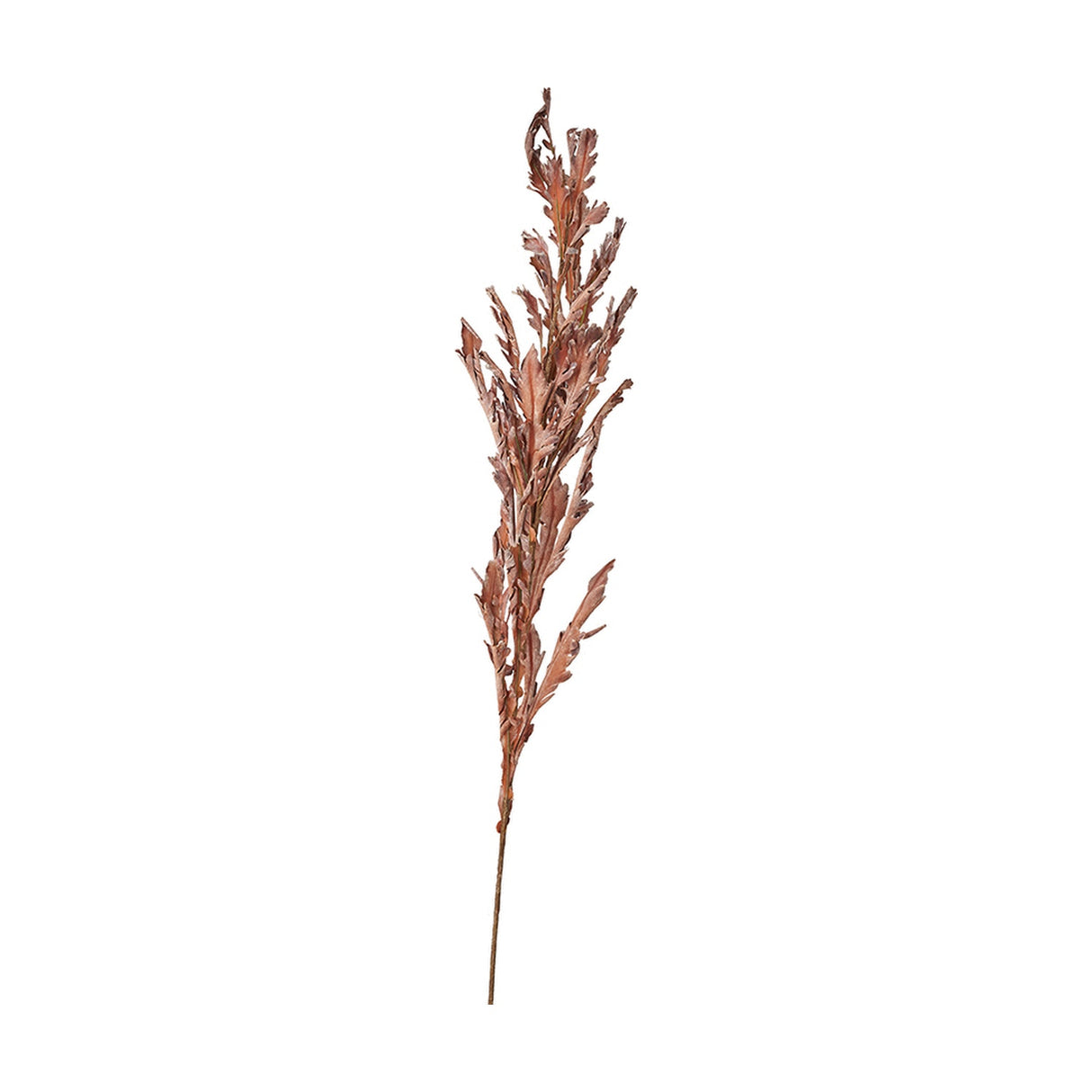 Mulberry Brown Autumn Leaf Pack of 6 Artificial Flowers - 109cm
