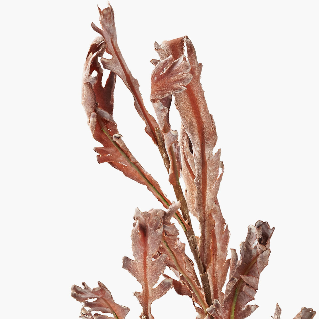Mulberry Brown Autumn Leaf Pack of 6 Artificial Flowers - 109cm
