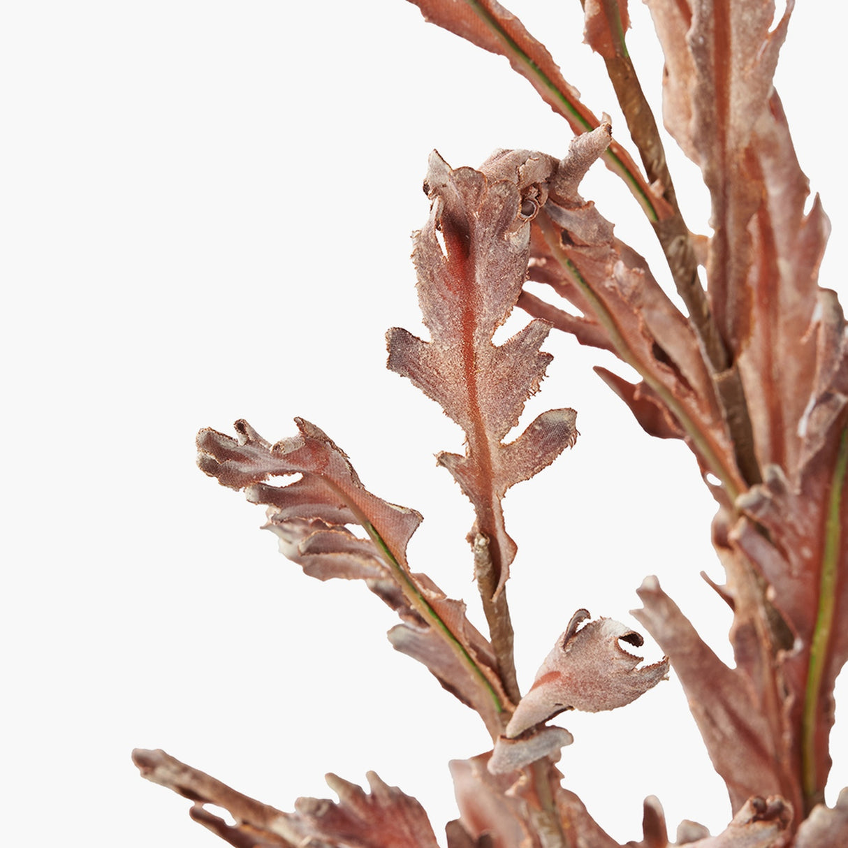 Mulberry Brown Autumn Leaf Pack of 6 Artificial Flowers - 109cm