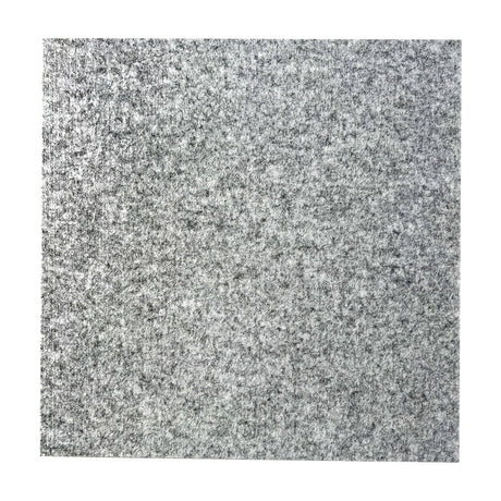 Citronic SAT12 square acoustic tile in silver grey compressed polyester fibre, 600mm, shown flat on a plain white background.