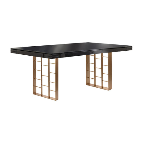 Vita Dining Table - Grey and Rose Gold