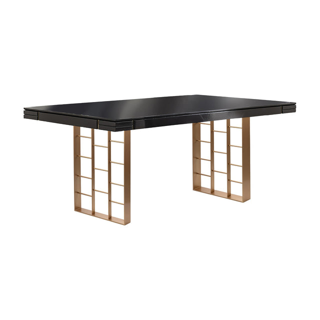 Vita Dining Table - Grey and Rose Gold