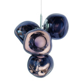 Lava 4 Light LED Chandelier - Blue