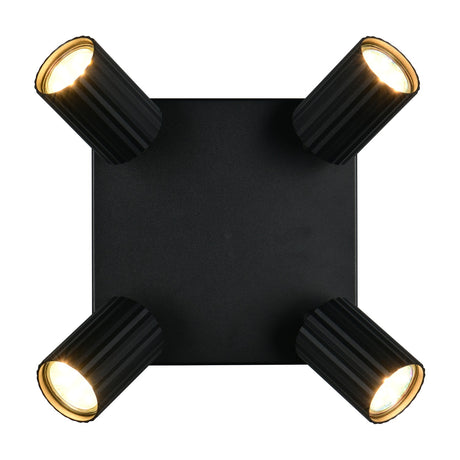 Soka 4 Light Spotlight – Matt Black