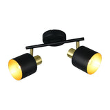 Eva 2 Light Spotlight – Black & Gold