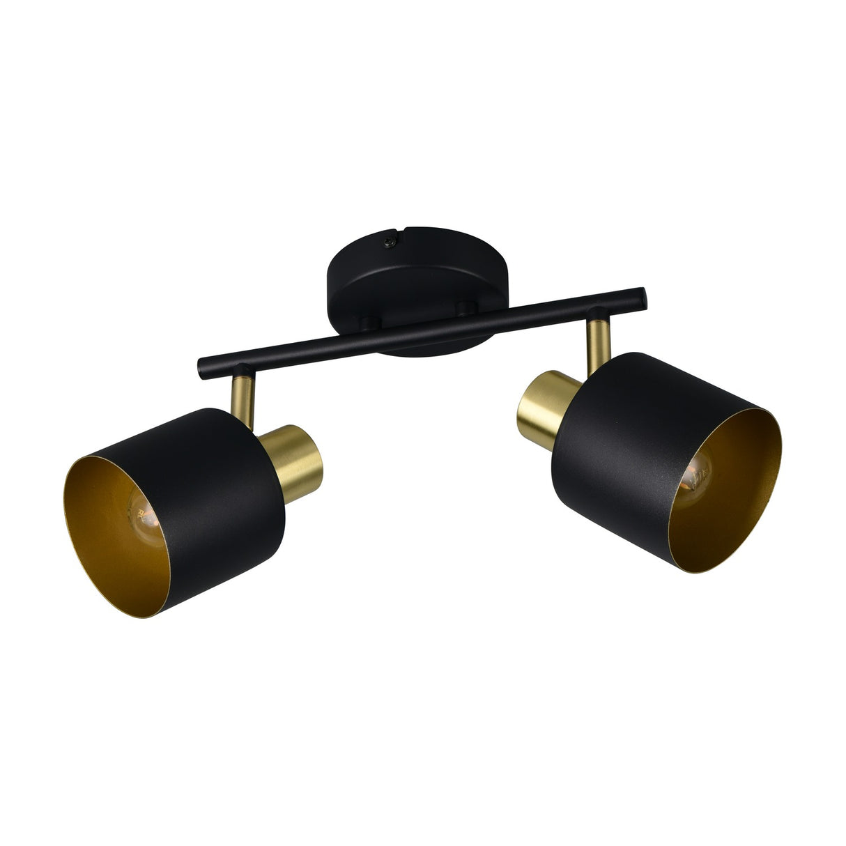 Eva 2 Light Spotlight – Black & Gold