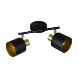 Eva 2 Light Spotlight – Black & Gold
