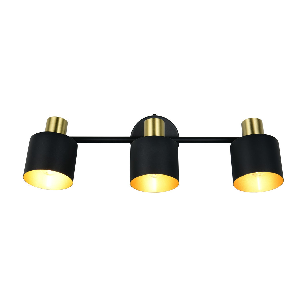 Eva 3 Light Spotlight – Black & Gold