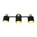 Eva 3 Light Spotlight – Black & Gold