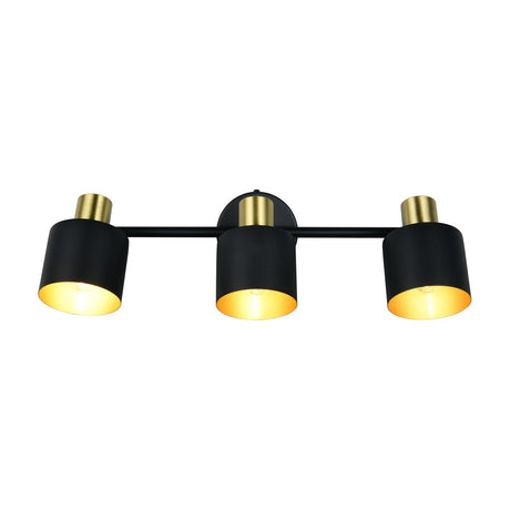 Eva 3 Light Spotlight – Black & Gold