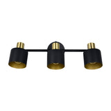 Eva 3 Light Spotlight – Black & Gold