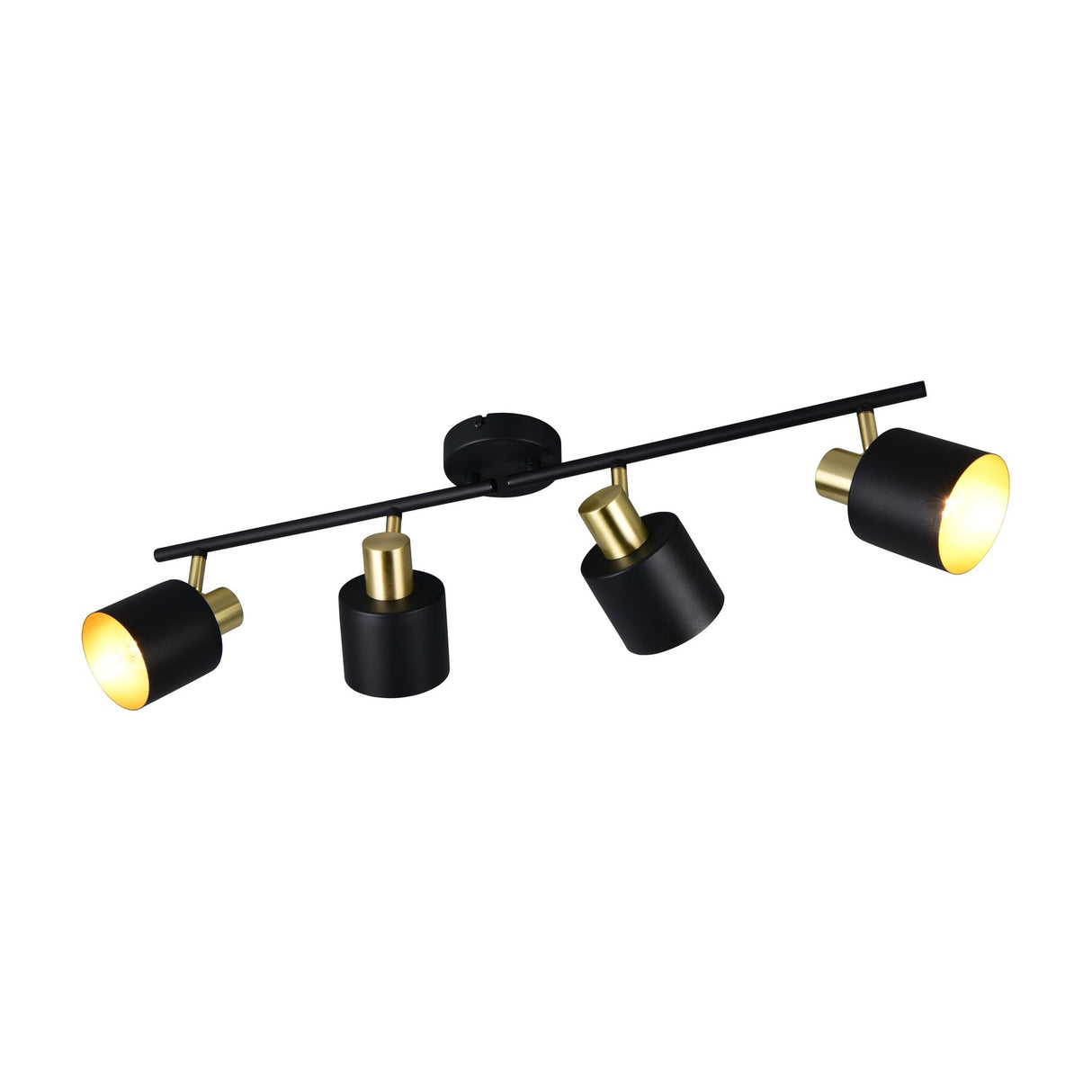 Eva 4 Light Spotlight – Black & Gold
