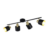 Eva 4 Light Spotlight – Black & Gold