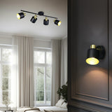 Eva 4 Light Spotlight – Black & Gold