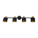 Eva 4 Light Spotlight – Black & Gold