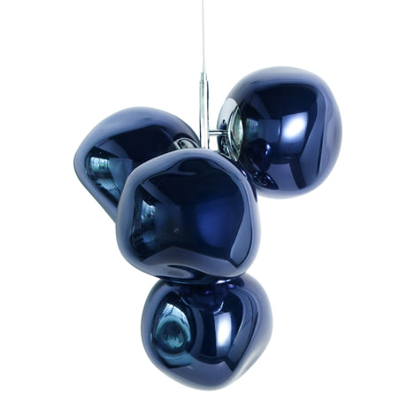 Lava 4 Light LED Chandelier - Blue