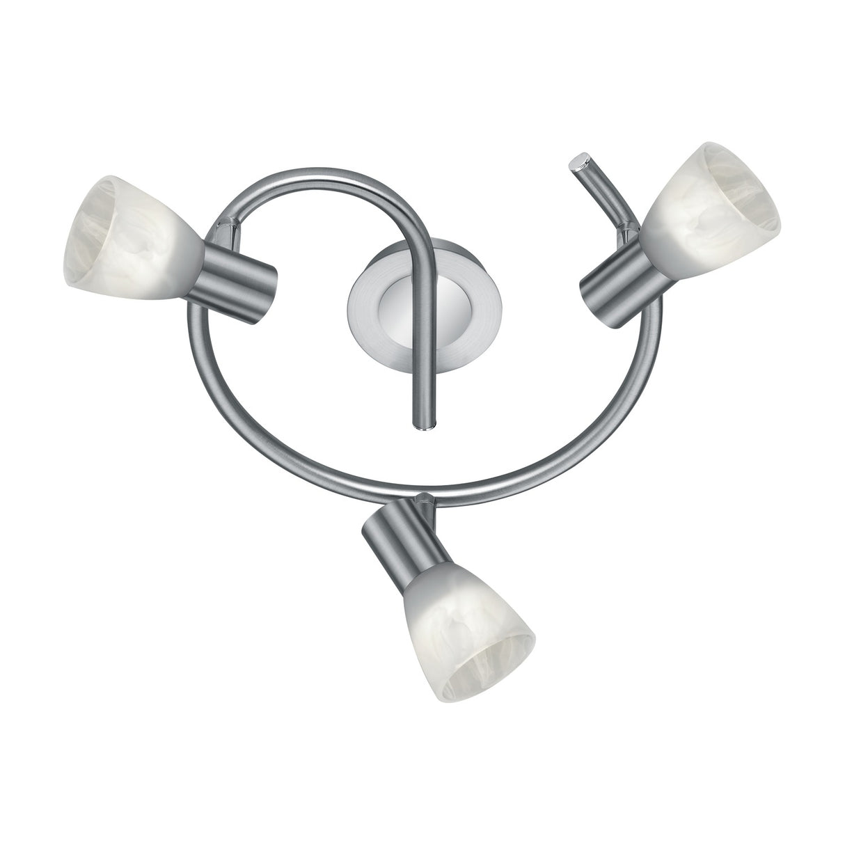 Levisto 3 Light LED Spiral Spotlight – Satin Nickel
