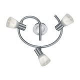 Levisto 3 Light LED Spiral Spotlight – Satin Nickel