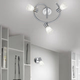 Levisto 3 Light LED Spiral Spotlight – Satin Nickel